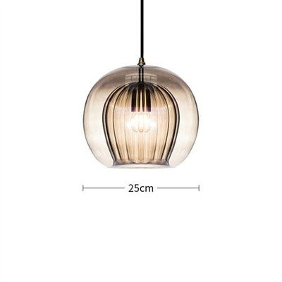 Luxury Restaurant Light Modern Simple Bar Table Lamp Glass Pendant Chandelier A392-flig0006