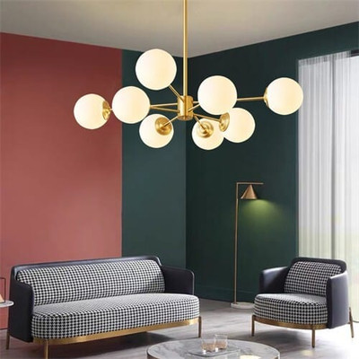 8 Heads Round Ball Pendant Lamp Wholesale Chandelier Living Room A392-flig0012