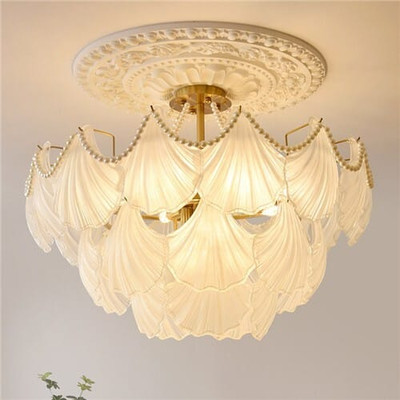 80 cm Nordic Luxury French Style Home Light Wholesale Scallop Shape Chandelier A392-flig0103