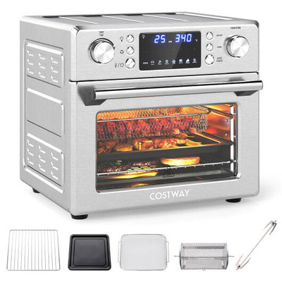 Stainless Steel Countertop Convection Oven with Bake-Silver B593-ES10527US