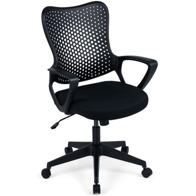 Ergonomic Office Chair Height Adjustable Computer Desk Chair with Breathable Butterfly Back-Black B593-CB11076