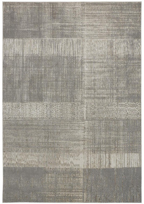 12' X 18' Gray And Ivory Abstract Area Rug N270-512965