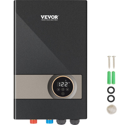  Instant Water Heater, 18kw Electric Tankless Water Boiler, Digital Temperature Display & Easy Inst E415-JRSRSQ18KWLEDEA4WV4
