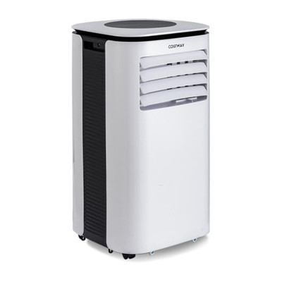 9000 BTU 3 in 1 Portable Air Conditioner with Fan and Dehumidifier-White - Color: White D681-ES10113US-WH