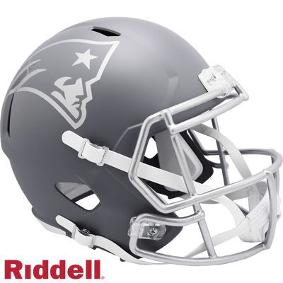 New England Patriots Helmet Riddell Replica Full Size Speed Style Slate Alternate Z157-9585563083