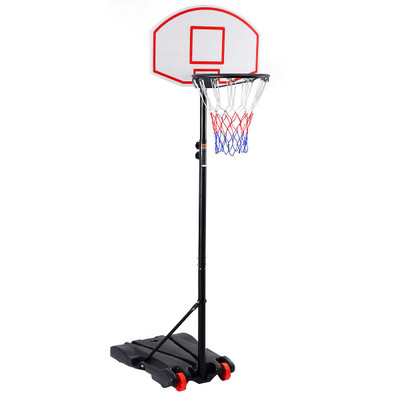 Adjustable Basketball Hoop System Stand with Wheels - Color: Black D681-SP34956