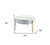 32" Natural Brown And White Round Coffee Table N270-490523