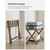 Set of 2 - Sturdy Luggage Rack in Walnut Wood Finish with Lower Storage Shelf Q280-STWNLR891368745
