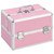  Make-up Case 8.7"x11.8"x8.3" Pink Aluminum A949-91830