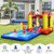 Inflatable Water Slide Castle Kids Bounce House with 480W Blower - Color: Multicolor D681-NP10386