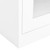  Office Cabinet White Steel, Tempered Glass Medium Office Cabinet A949-335938