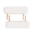  3-Zone Folding Massage Table and Stool Set 3.9" Thick White A949-110156