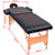  2-Zone Folding Massage Table and Stool Set 3.9" Thick Black A949-110155