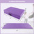 4-Panel PU Leather Folding Exercise Mat with Carrying Handles-Purple - Color: Purple D681-FH10111ZS