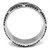 TS600 - Rhodium + Ruthenium 925 Sterling Silver Ring with Synthetic Spinel in Multi Color A874-TS600