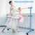 47 Inch Double Ballet Barre with Anti-Slip Footpads-Blue B593-SP37446