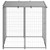  Dog Kennel Silver 43.3"x43.3"x43.3" Steel A949-150785