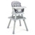 6-in-1 Convertible Baby High Chair with Adjustable Removable Tray-Gray B593-AD10030