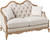 62" Beige And Brown Linen Loveseat and Toss Pillows N270-515747