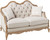 62" Beige And Brown Linen Loveseat and Toss Pillows N270-515747