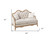 62" Beige And Brown Linen Loveseat and Toss Pillows N270-515747