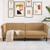  Sofa 3-Seater Brown Faux Suede Leather A949-372594