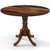 Round 40-inch Solid Wood Farmhouse Kitchen Dining Table in Medium Brown Finish Q280-WDTCTS139528463