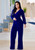 Long Sleeve Solid Jumpsuit With Belt H721-SMR8516