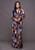 Multi Color Print Belted Jumpsuit H721-SMR8240