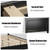 Queen Size Bed Frame Platform Slat High Headboard Bedroom with Rubber Wood Leg-Black - Color: Black D681-HU10440BK-Q