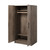 Bedroom Armoire Wardrobe Cabinet with Hanging Rail in Grey Brown Wood Finish Q280-DGBWRCN206165847