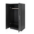 Bedroom Armoire Wardrobe Cabinet with Hanging Rail in Black Wood Finish Q280-BLZWDCN189257624