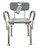 Bathroom Perfect Shower Chair with Back & Padded Arms Cs/2 B731-BJ110400
