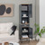 Free-Standing Bathroom Cabinet Narrow Linen with Doors and Drawer-Gray B593-JV10815