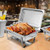 2 Packs Chafing 9 Quart Stainless Rectangular Chafer Buffet B593-KC37827