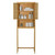 Over the Toilet Bathroom Storage Cabinet Shelf in Light Brown Yellow Wood Finish Q280-VYBORD759153618