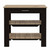 Light Oak and Black Kitchen Island with Drawer and Two Open Shelves N270-474094