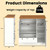 47.5 Inch Kitchen Freestanding Storage Cabinet with 3 Doors and 2 Large Drawers-White - Color: White D681-JV12886US-WH