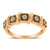 10K Rose Gold Flashed .925 Sterling Silver Miracle-Set Diamond 5-Stone Band Ring (1/4 Cttw, J-K Col N162-015269R600