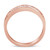 10K Rose Gold over .925 Sterling Silver 1/5 Cttw Diamond Channel-Set Stackable Band Ring (H-I Color N162-015980R700