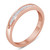 10K Rose Gold over .925 Sterling Silver 1/5 Cttw Diamond Channel-Set Stackable Band Ring (H-I Color N162-015980R700