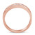 10K Rose Gold over .925 Sterling Silver 1/5 Cttw Diamond Channel-Set Stackable Band Ring (H-I Color N162-015980R700