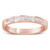 10K Rose Gold over .925 Sterling Silver 1/5 Cttw Diamond Channel-Set Stackable Band Ring (H-I Color N162-015980R700