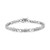 .925 Sterling Silver 1/5 Cttw Round-Cut Diamond "X" Link Bracelet - Size 7.50" (I-J Color, I2-I3 Cl N162-60-7392WDM