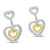 14K Two Toned 1/2 cttw Round Cut Diamond Earrings (H-I, SI1-SI2) N162-74-4651TDM