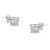 .925 Sterling Silver 1/2 Cttw Near Colorless Round Brilliant-Cut Diamond Miracle-Set Stud Earrings  N162-017483EWDM