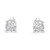 .925 Sterling Silver 1/2 Cttw Near Colorless Round Brilliant-Cut Diamond Miracle-Set Stud Earrings  N162-017483EWDM