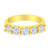 14K Yellow Gold Plated .925 Sterling Silver 1 1/2 Cttw Shared Prong Set Brilliant Round-Cut Diamond N162-018773R600