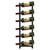 Rust proof Wall Mounted Wine Rack for 6 or 9 Bottles-M - Color: Black - Size: M D681-JV10902-6