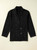 Black Side Pockets Lapel Collar Denim Jacket T543-8783399911666